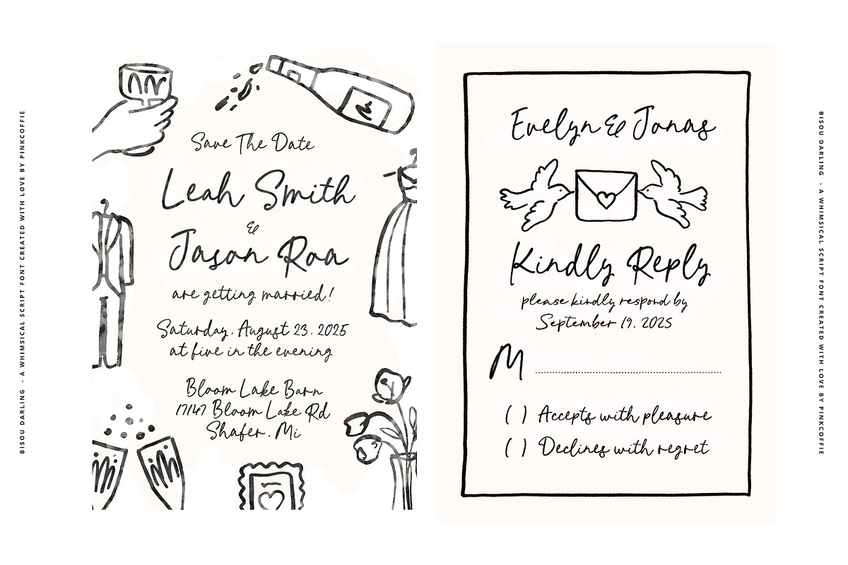 11 Whimsical Handwritten Font Bundle, a Script Font by Pink Coffie (Photo 44 of 58)