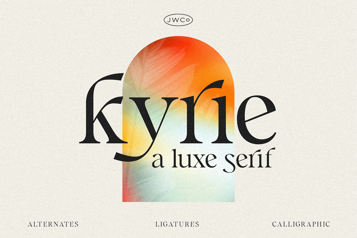 Kyrie: A Luxe Calligraphic Serif, a Serif Font by Jen Wagner Co (Photo 13 of 13)