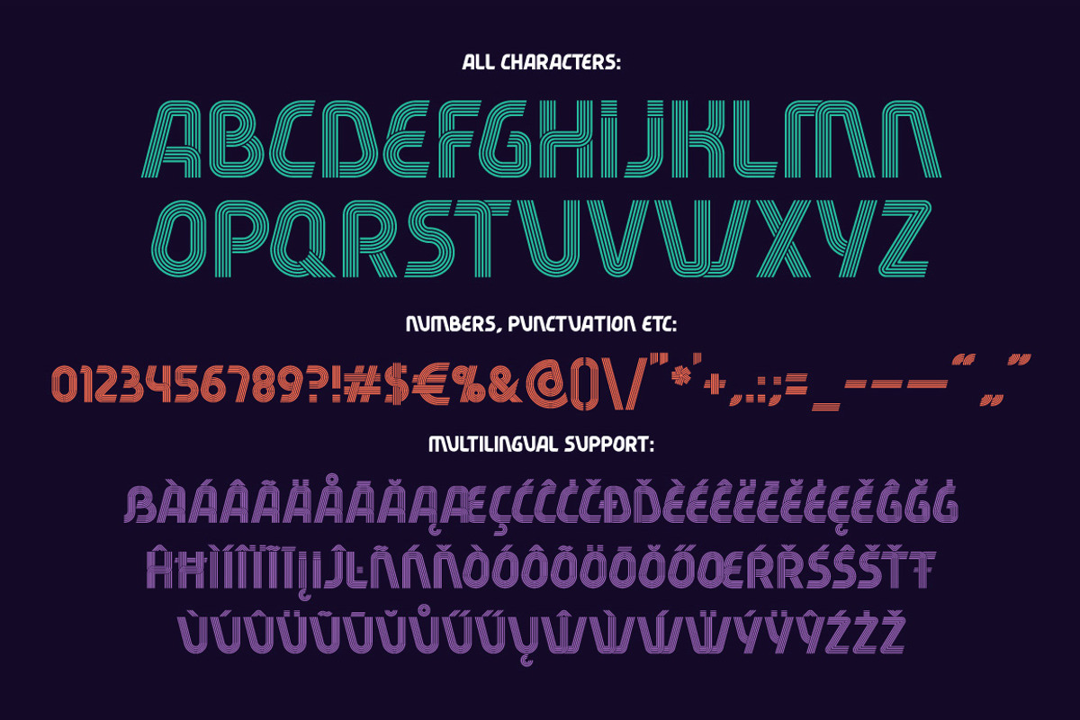 Fiver 5 fonts family, a Symbol Font by Gleb Guralnyk (Photo 6 of 7)