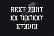 Scranoz - Artdeco Font, a Blackletter Font by Iqsiart Studio (Thumbnail 4 of 6)