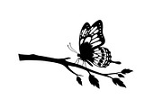 Butterfly Branch SVG Bundle, an Illustration by Creativeshirt (Thumbnail 8 of 31)
