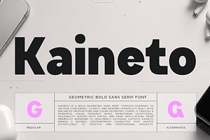 Kaineto – Geometric Bold Sans Font