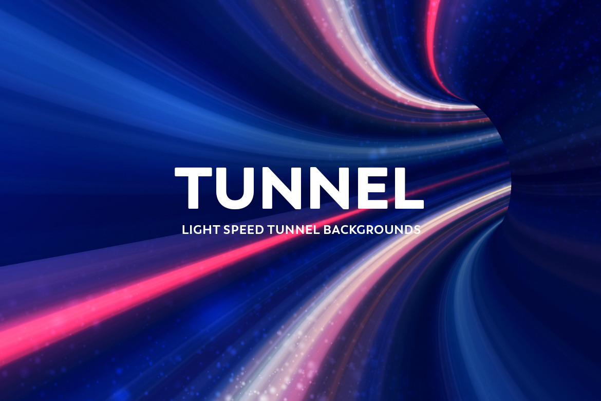 Light Speed Tunnel Backgrounds, a Wallpaper Graphic by BIBIART