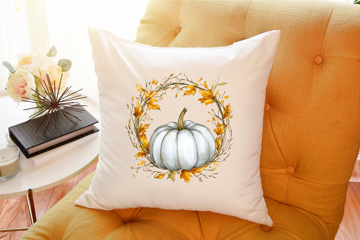 Watercolor Pumpkin Clipart. Fall Cli, an Illustration by Sublimation Artist (Photo 6 of 6)