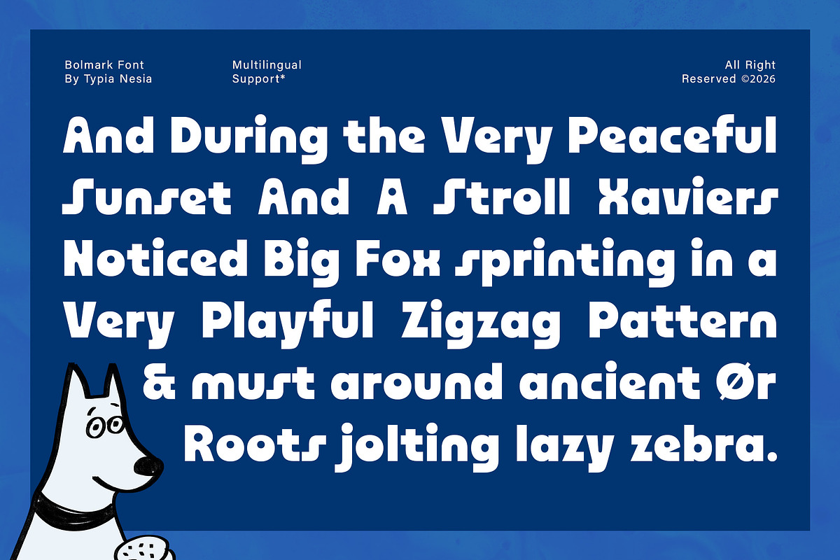 Bolmark – Retro Bauhaus Bold Sans, a Sans Serif Font by Typia Nesia (Photo 5 of 12)