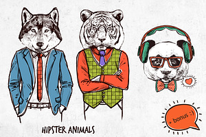 Hipster Big Doodle Set