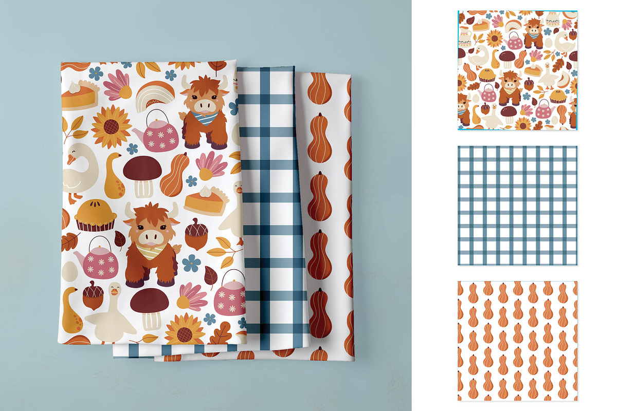 Farmhouse Fall Seamless Patterns, a Pattern Graphic by Alanna Messina Design Co (Photo 7 of 8)