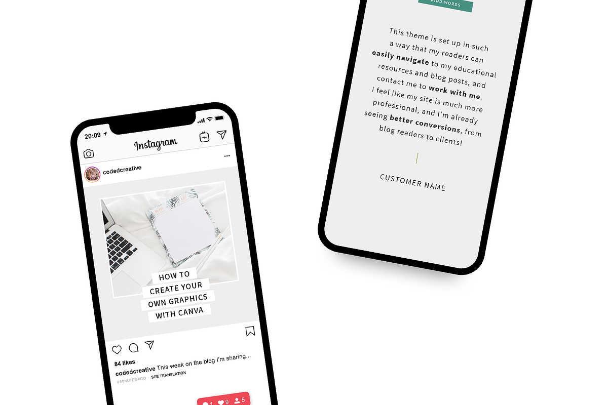 Jade Instagram Templates, a Social Media Template by Coded Creative (Photo 5 of 5)