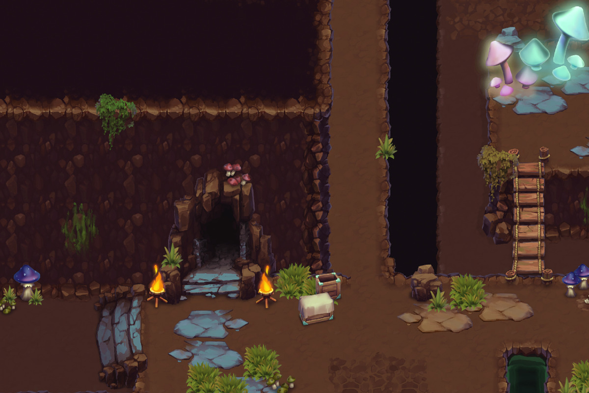 Cave Abyss Top-Down Tileset, a Graphic by LudicArts (Photo 2 of 5)