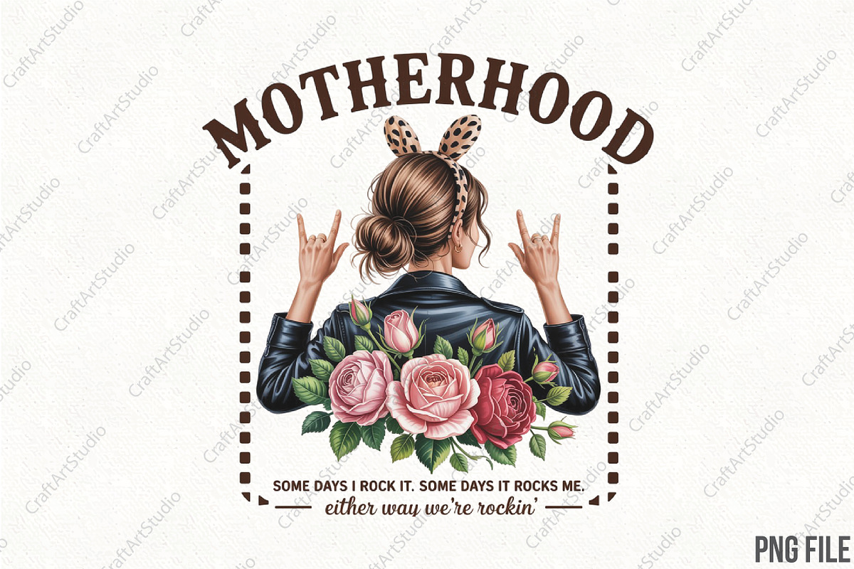 Funny Mothers Day Motherhood Mama, an Illustration by CraftArtStudio (Photo 1 of 4)