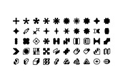 100 Neubrutalism Icons Vol. 2, an Outline Icon by Side Project (Thumbnail 5 of 10)
