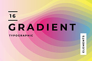 Gradient Typographic Elements, a Texture Graphic by Design Crafts (Thumbnail 1 of 2)
