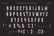 Sacrifice - Gothic Metal Font, a Symbol Font by Masyafi Studio (Thumbnail 9 of 9)