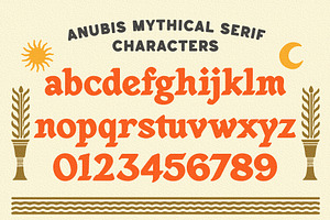 Anubis Mythical - Display Font