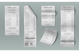 Paper receipt bill collection, a Finance Illustration by art PVP - market