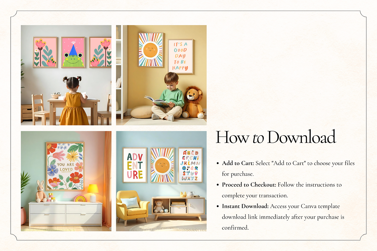 50 Kids Nursery Mockups for Canva, a Household Mockup by Matisse Studio (Photo 10 of 10)