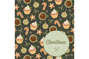Christmas seamless pattern design
