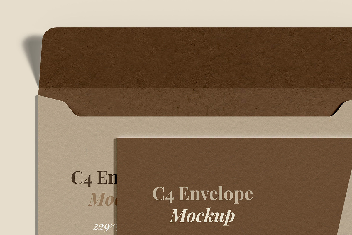 Envelope C4 Mockup - 12 Views, a Packaging Mockup by Illusiongraphic (Photo 24 of 24)