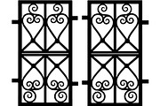 Decorative Iron Grill Scroll Panel, an Object Graphic by Creativeshirt (Thumbnail 13 of 18)