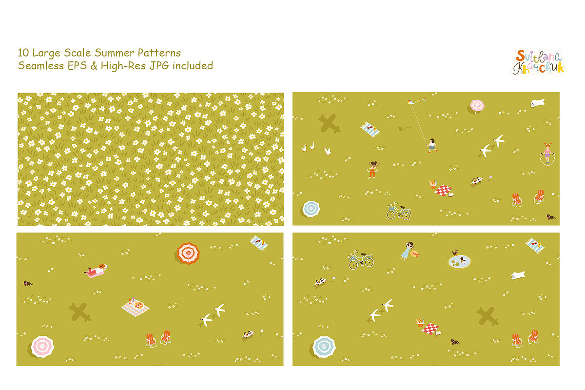 Summer Meadow Flatlay Lifestyle Set, a Pattern Graphic by Svitlana Kharchuk (Photo 6 of 16)