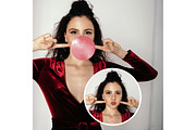 27 bubble gum photo overlays, an Object Graphic by The Graphic Parade (Thumbnail 8 of 10)