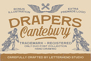 Drapers Canterbury Font Duo, a Script Font by Letterhend Studio (Thumbnail 1 of 10)