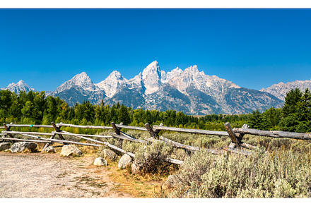 Scenic Panorama of Grand Teton, a Nature Photo by Leonid Andronov