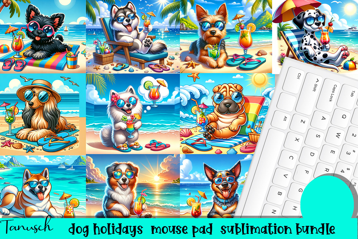 holiday dog breeds mega bundle, an Animal Illustration by TanuschArts (Photo 16 of 24)