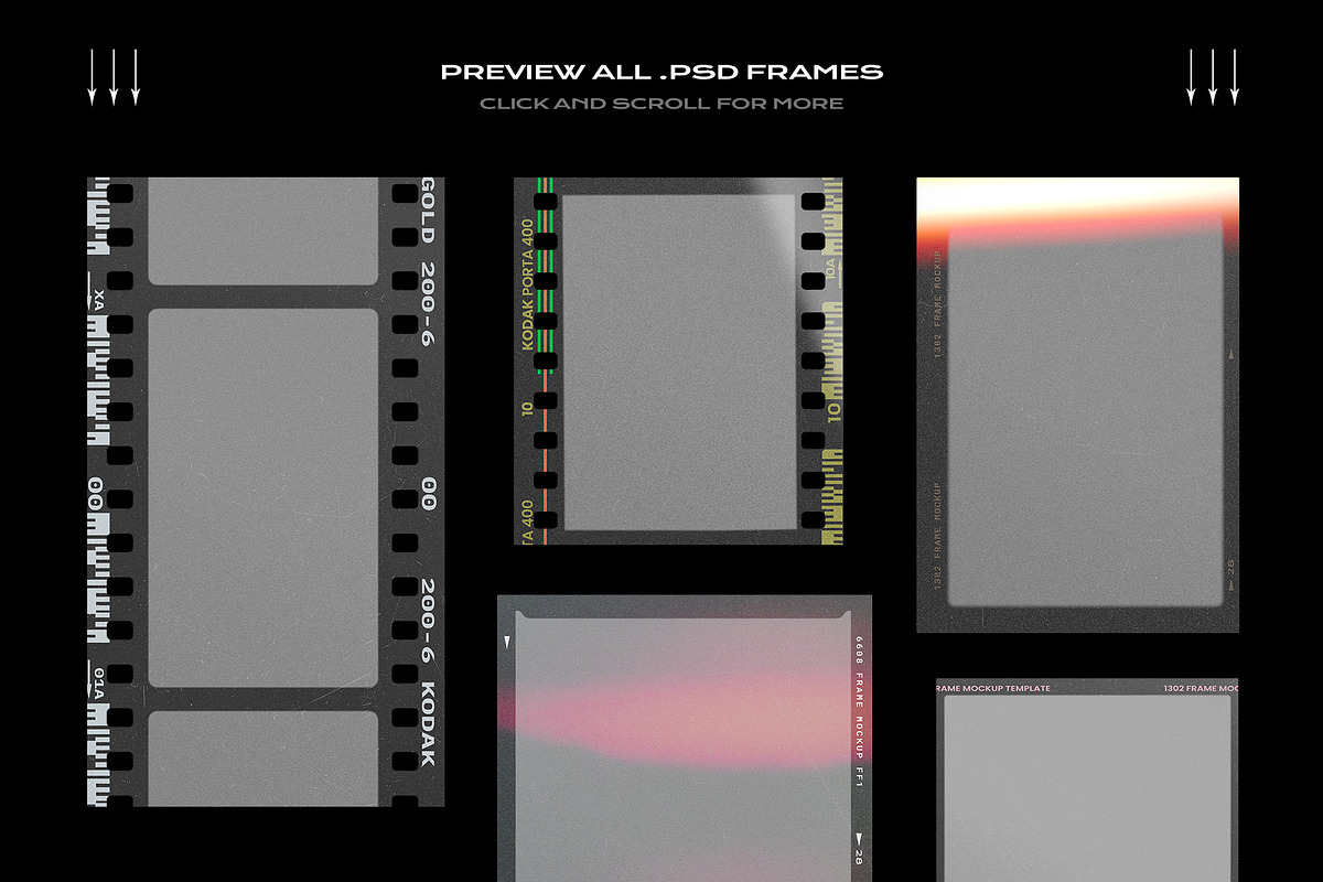 Film Frame Mockup Template Mini Pack, a Product Mockup by PrintPixel (Photo 30 of 32)