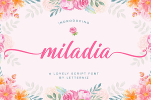 Miladia Lovely Script Font