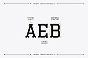 Esbury - A Notched Display Font, a Font by JK Design Co. (Thumbnail 11 of 11)