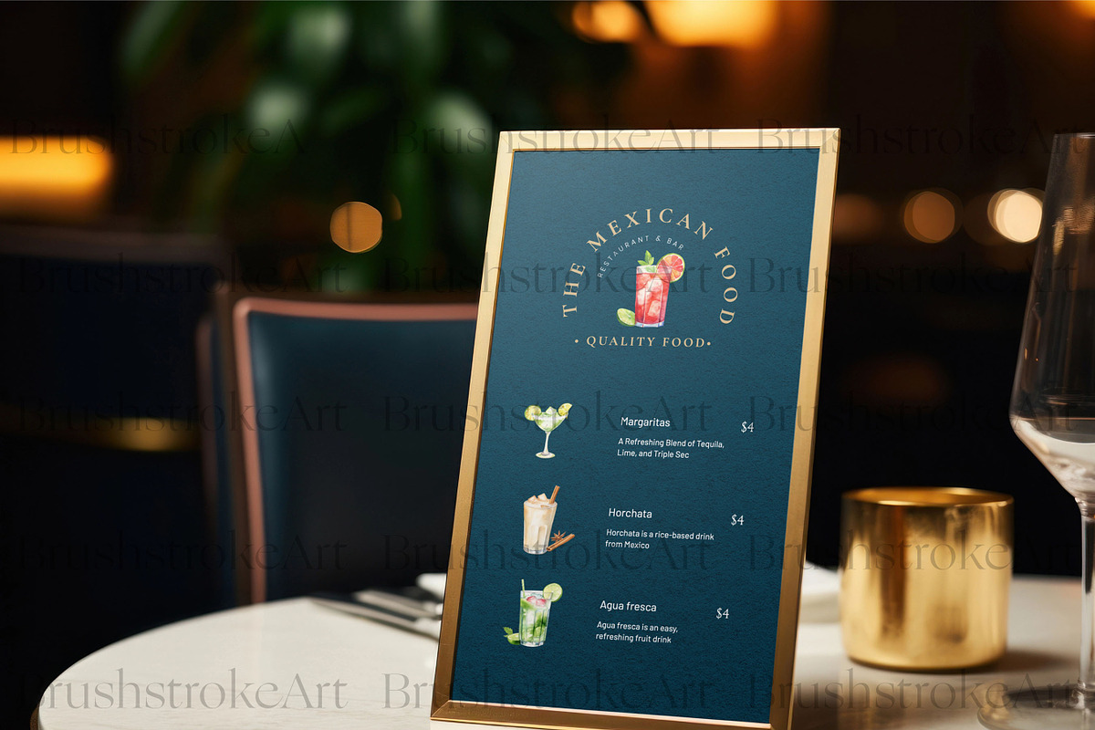 Mexican Food Clipart, Tacos, Nachos, a Food Illustration by BrushstrokeArtGB (Photo 8 of 9)