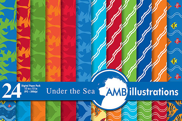 24 Open sea digital papers, 404 preview 2