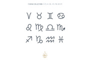 ZODIAC SIGNS LINE ART, an Object Illustration by Kate Art (Thumbnail 4 of 19)
