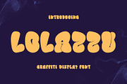 Lolazzu Graffiti Bubble Display Font, a Handwritten Font by Maulana Creative (Thumbnail 1 of 7)