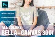 Bella Canvas 3001 Mockup Bundle, a Shirt Mockup by BrightMockups (Thumbnail 3 of 5)