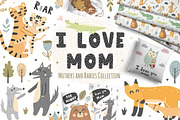 I Love Mom Collection, an Animal Illustration by Gulnara Sabirova (Thumbnail 1 of 8)