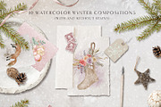 Snow stories - watercolor collection, an Animal Illustration by long summer (Thumbnail 2 of 17)