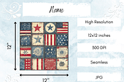 Vintage American Quilt Seamless, a Pattern Graphic by Paper & Pattern Studio (Thumbnail 4 of 8)