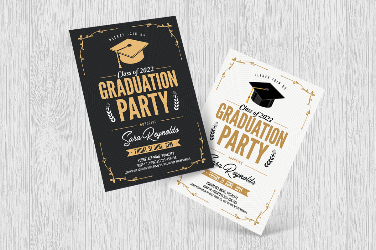 Graduation Party Flyer, a Print Template by DesignWorkz (Photo 2 of 2)