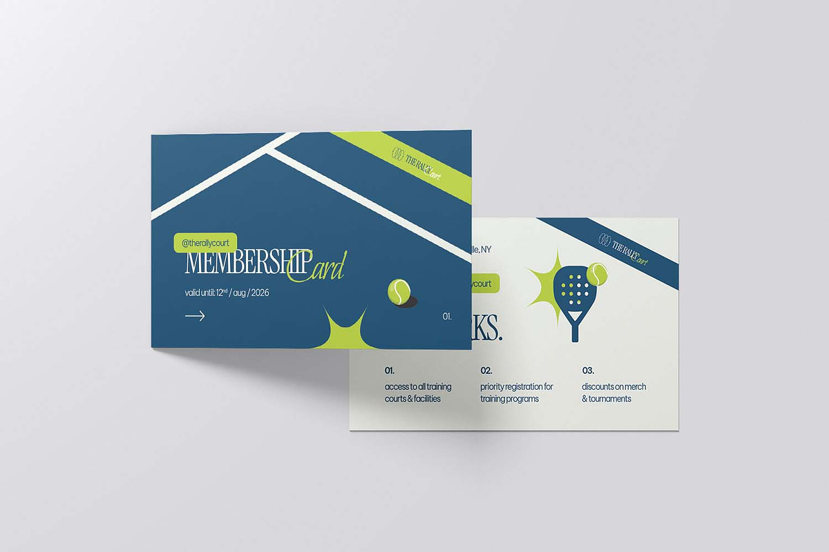 The Rally Court - Membership Card, a Card Template by VUNIRA (Photo 1 of 3)