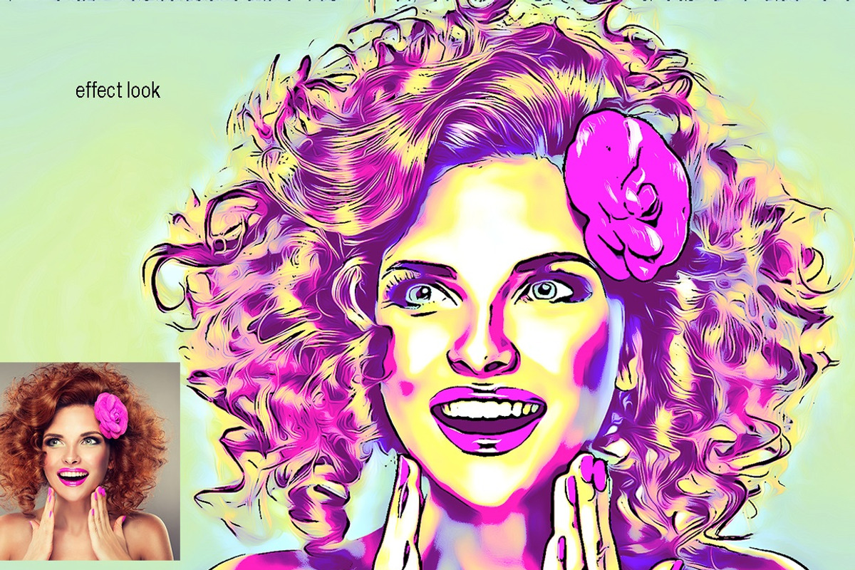 Comic Portrait Effect, a Brushes & More by MRI STUDIO (Photo 6 of 15)