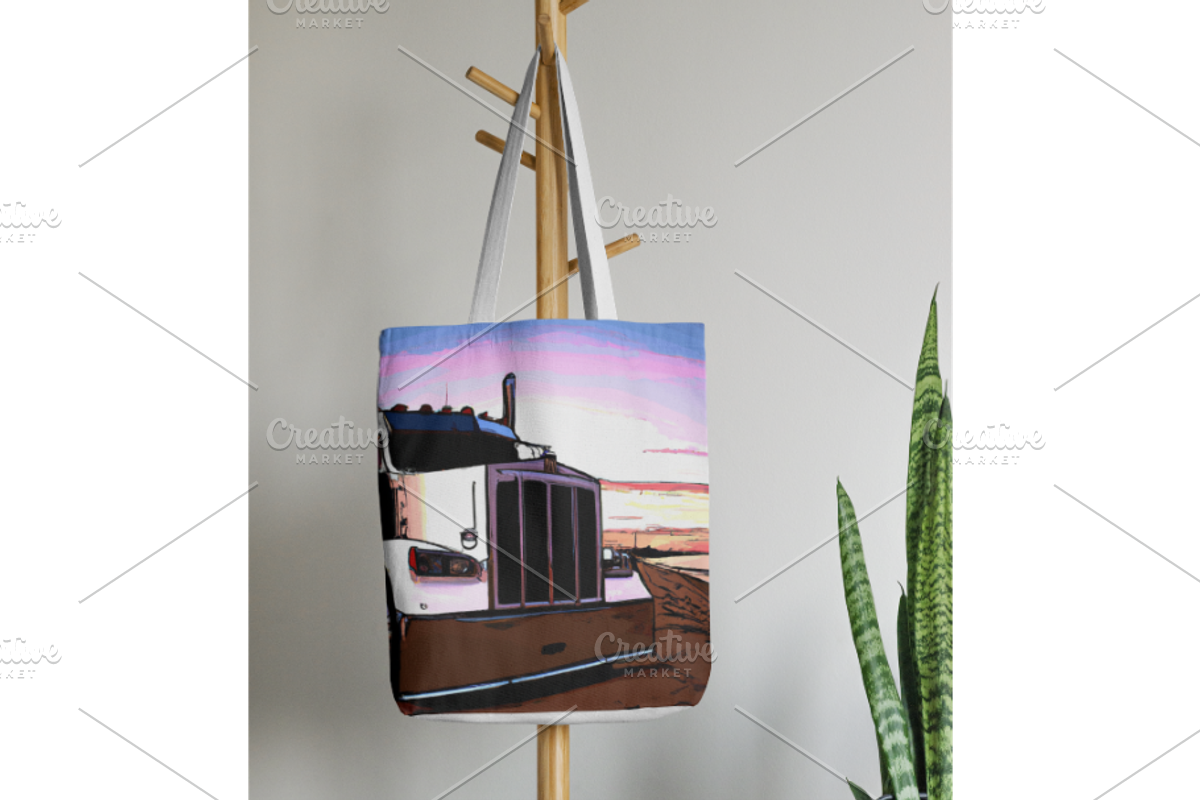 Art, Semi Truck, Illustration, a Stationery Template by Boho Pixel Dust (Photo 3 of 7)