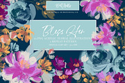 Colorful Acrylic Flower Set, a Decorative Illustration by Britt Mills (Thumbnail 1 of 6)