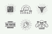 Set of vintage fighting emblems, a Branding & Logo Template by AkimD (Thumbnail 8 of 10)