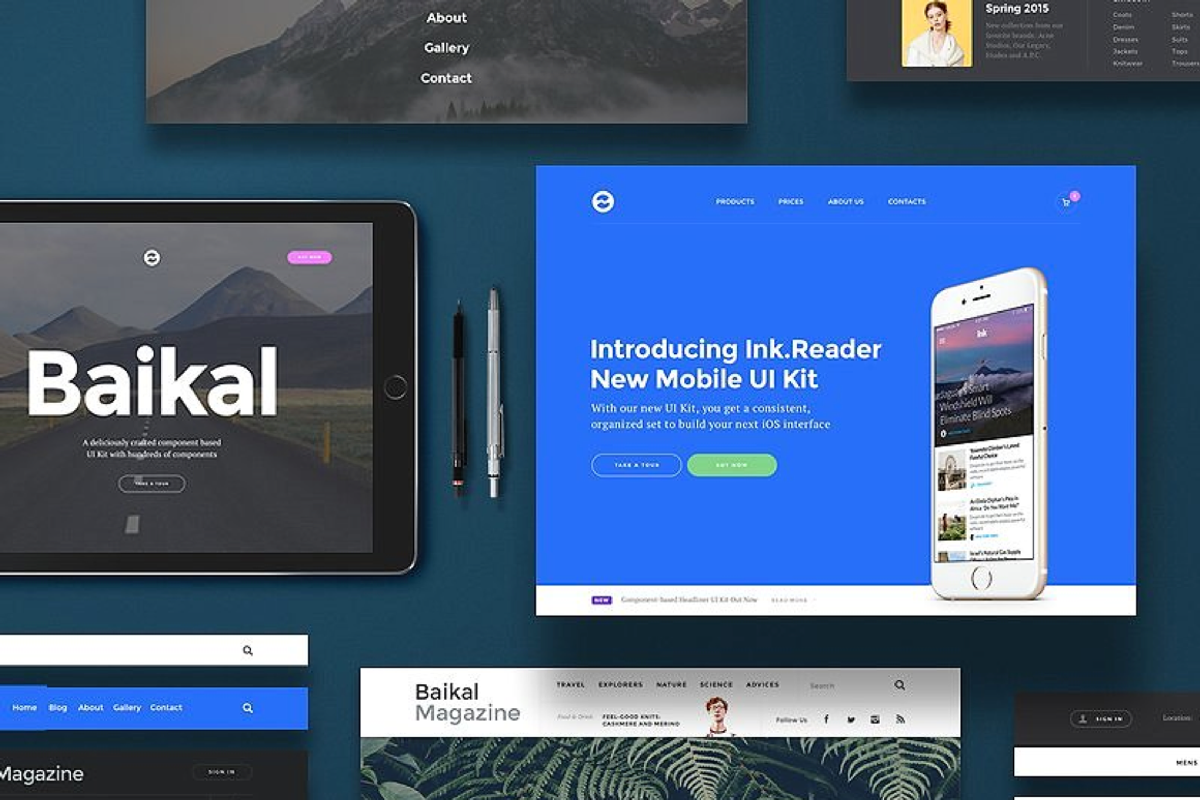 Baikal UI Kit - 130+ Components, an UI Kit Template by Great Simple (Photo 1 of 4)