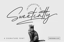 Sweetcatty - A Signature Font
