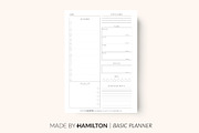 Daily Fitness Printable Planner, a Stationery Template by Made By Hamilton (Thumbnail 1 of 2)