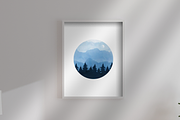 Blue Minimalist Wall Art Set of 4, a Poster Template by Coldgrey Design Studio (Thumbnail 6 of 7)