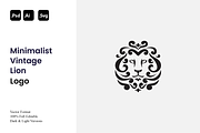 Minimalist Vintage Lion Logo, a Branding & Logo Template by Luxury Logos (Thumbnail 1 of 4)